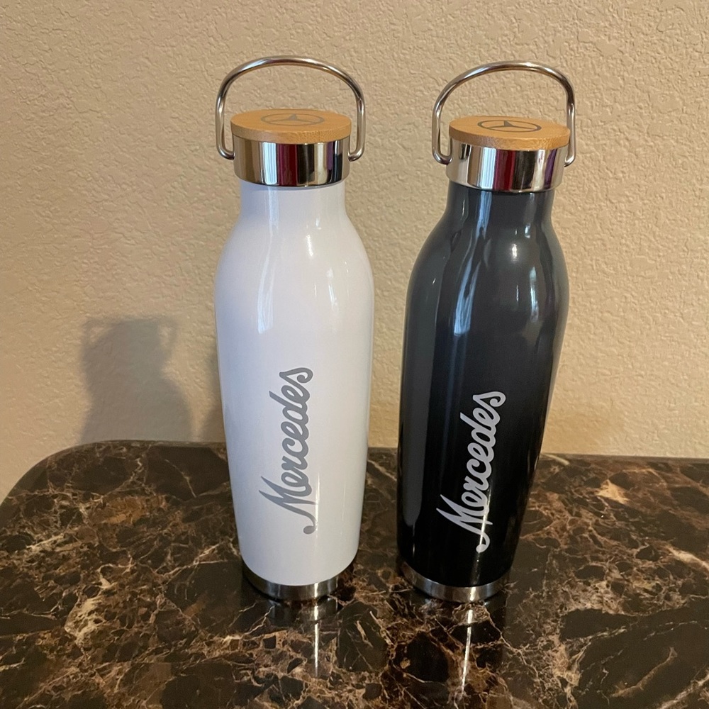 Stainless Steel Mercedes water bottle (2)